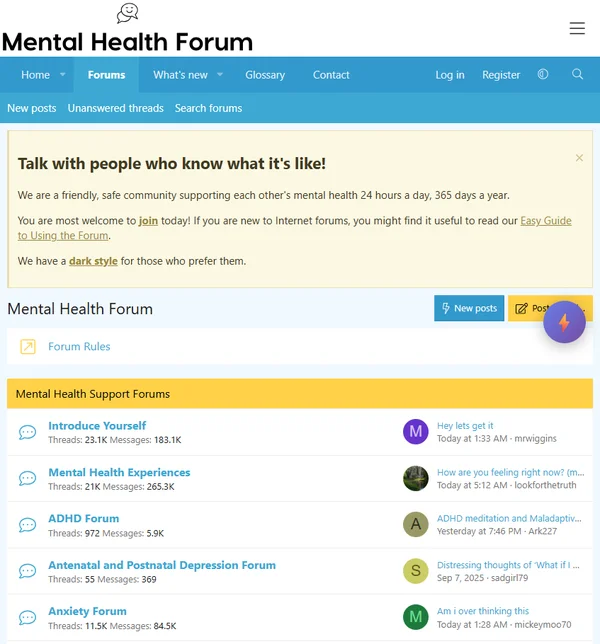 Mental Health Forum - Anhedonia Discussions