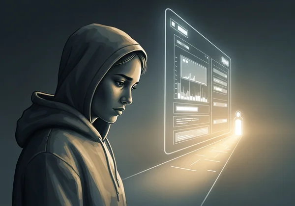 Person feeling numb, considering an anhedonia test