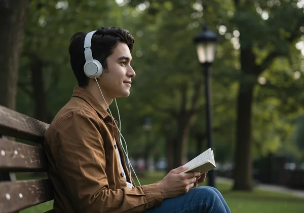 Person rediscovering joy through simple activities